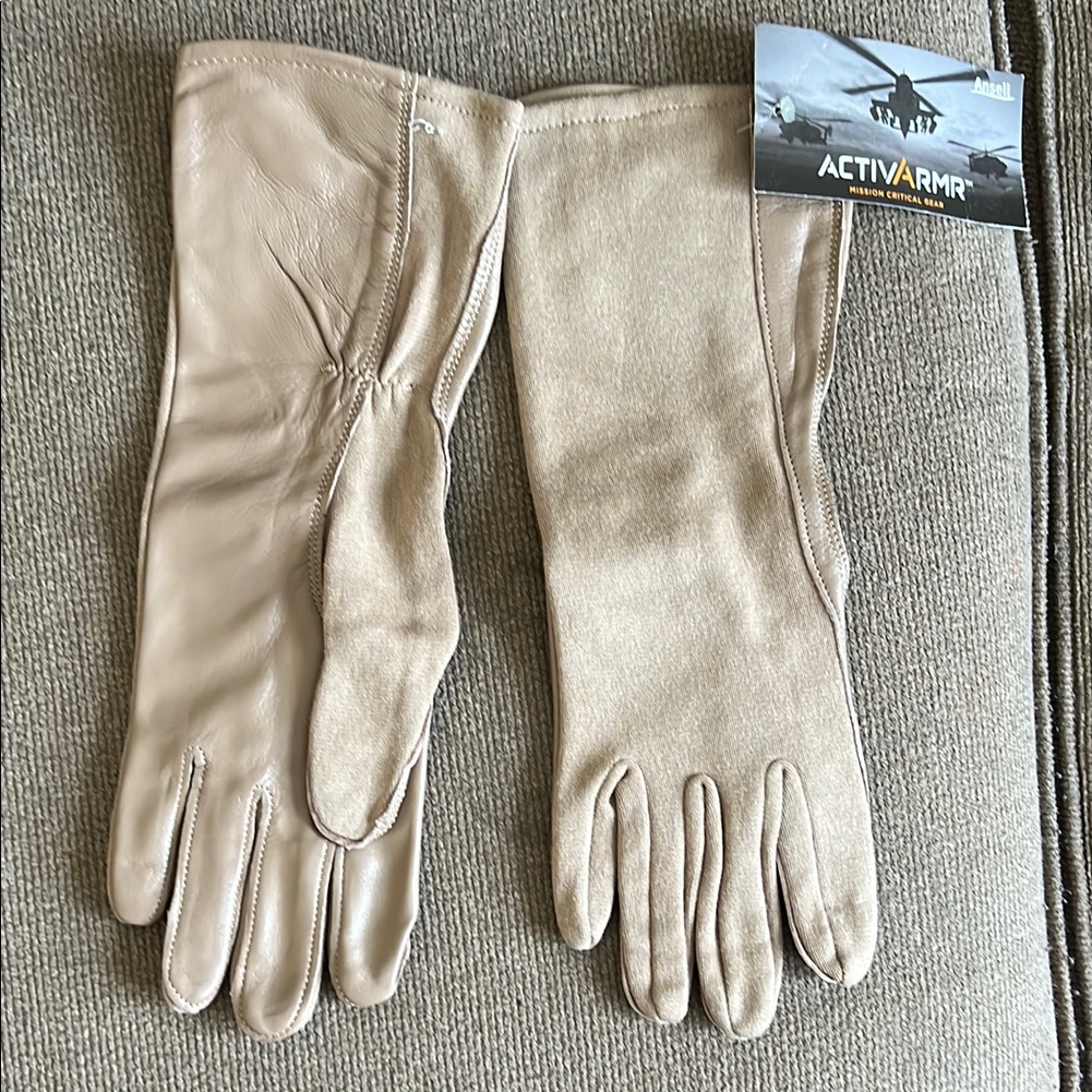 Activarmr Beige Leather Gloves